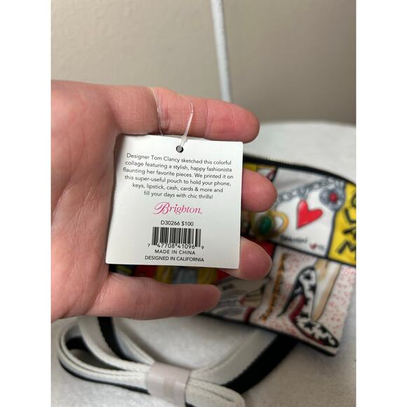 Brighton Glam Girl Crossbody Fabric Pouch Purse NWT - Picture 5 of 7